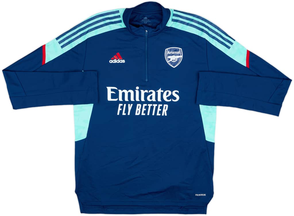 2021-22 Arsenal adidas 1/4 Zip Drill Top - 9/10 - (M)
