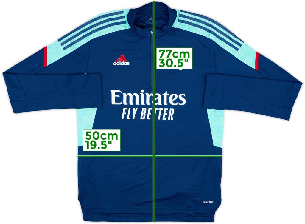 2021-22 Arsenal adidas 1/4 Zip Drill Top - 9/10 - (M)