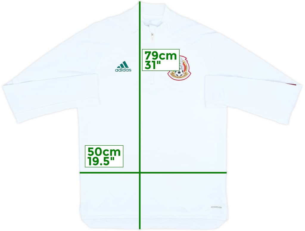 2018-19 Mexico adidas 1/4 Zip Drill Top - 8/10 - (M)