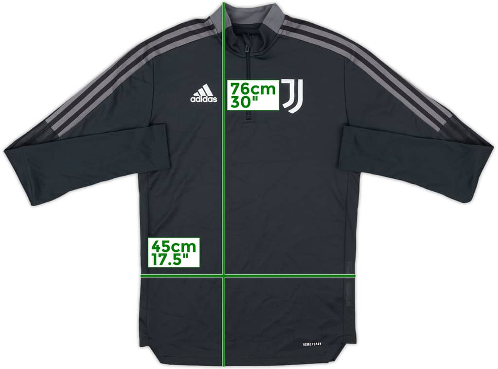 2021-22 Juventus adidas 1/4 Zip Drill Top - 10/10 - (S)