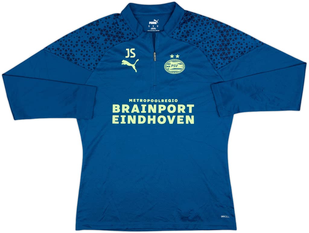 2022-23 PSV Staff Issue Puma 1/4 Zip Drill Top JS - 8/10 - (M)