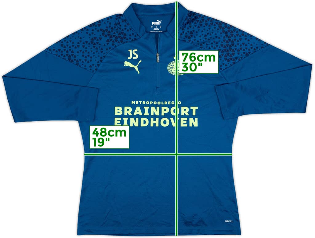2022-23 PSV Staff Issue Puma 1/4 Zip Drill Top JS - 8/10 - (M)