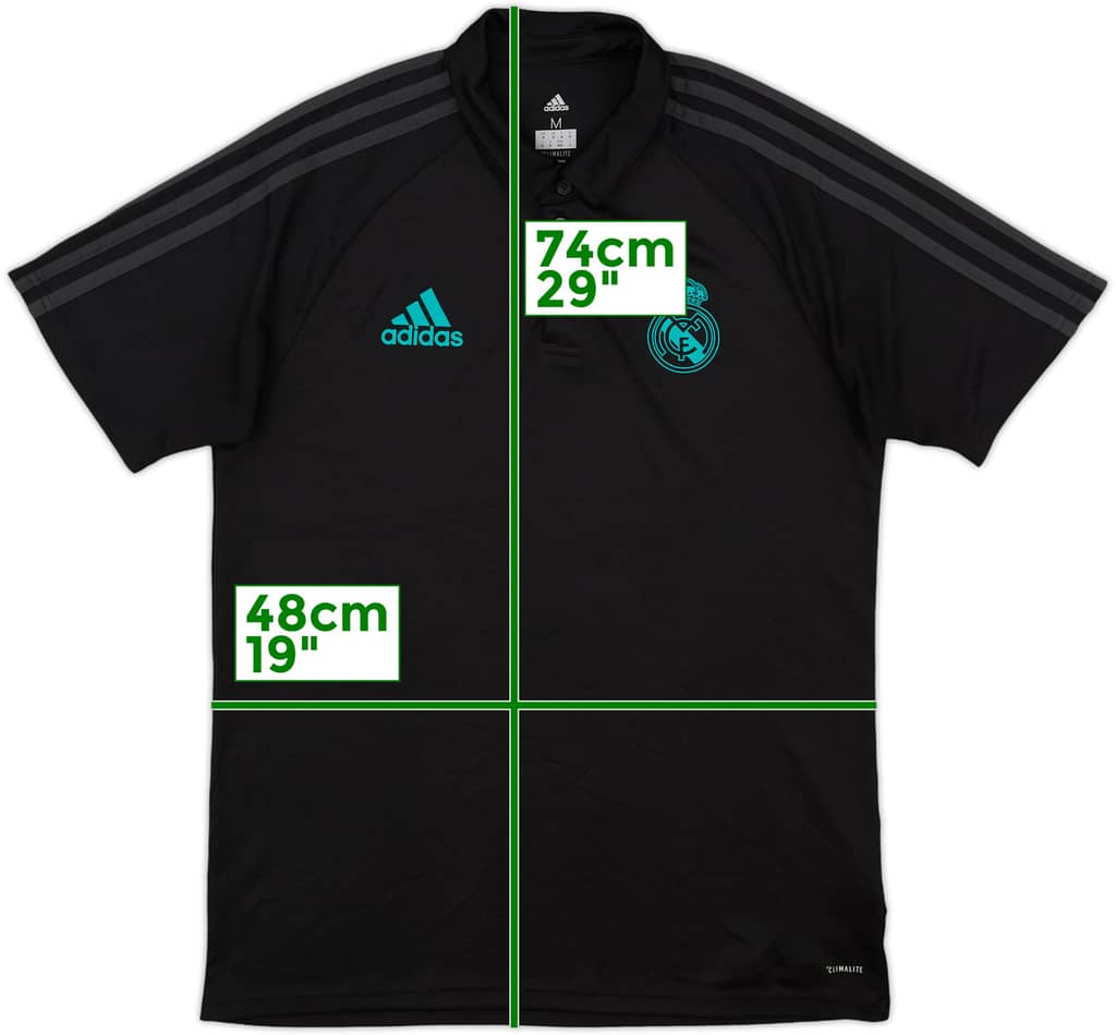 2017-18 Real Madrid adidas Polo Shirt - 9/10 - (M)