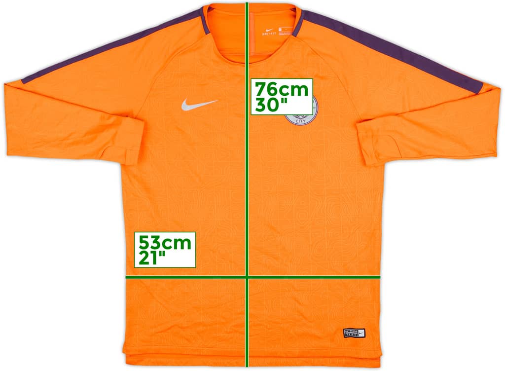 2018-19 Manchester City Nike Sweat Top - 9/10 - (L)
