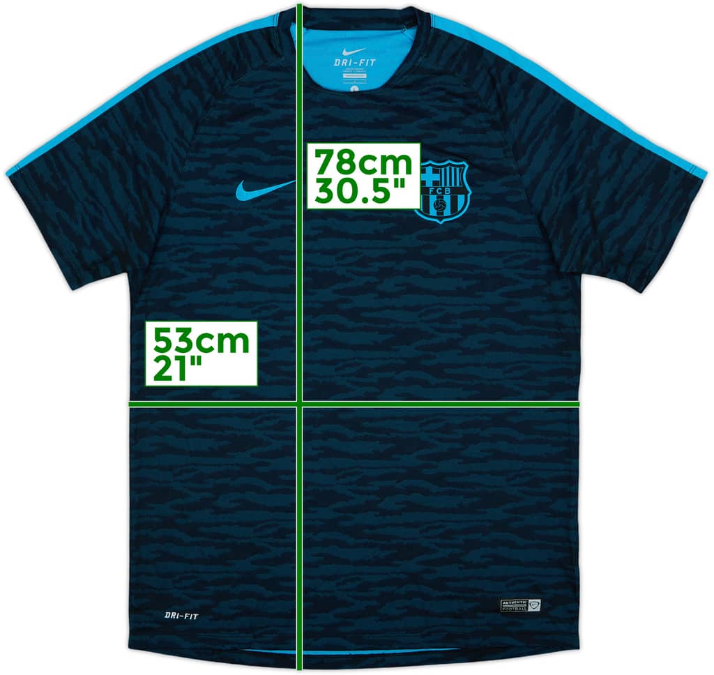 2015-16 Barcelona Nike Training Shirt - 9/10 - (L)