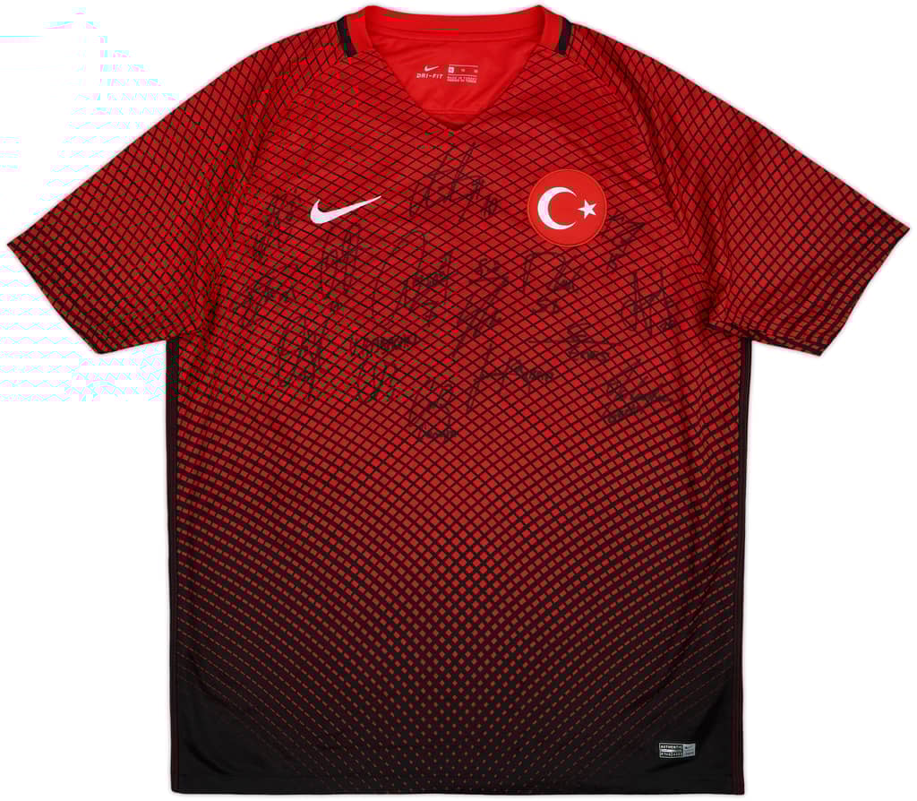 2016-17 Turkey Signed Home Shirt - 10/10 - (XL)