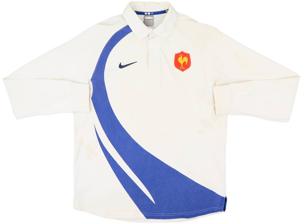 2007-08 France Rugby Polo L/S Shirt - 5/10 - (L)