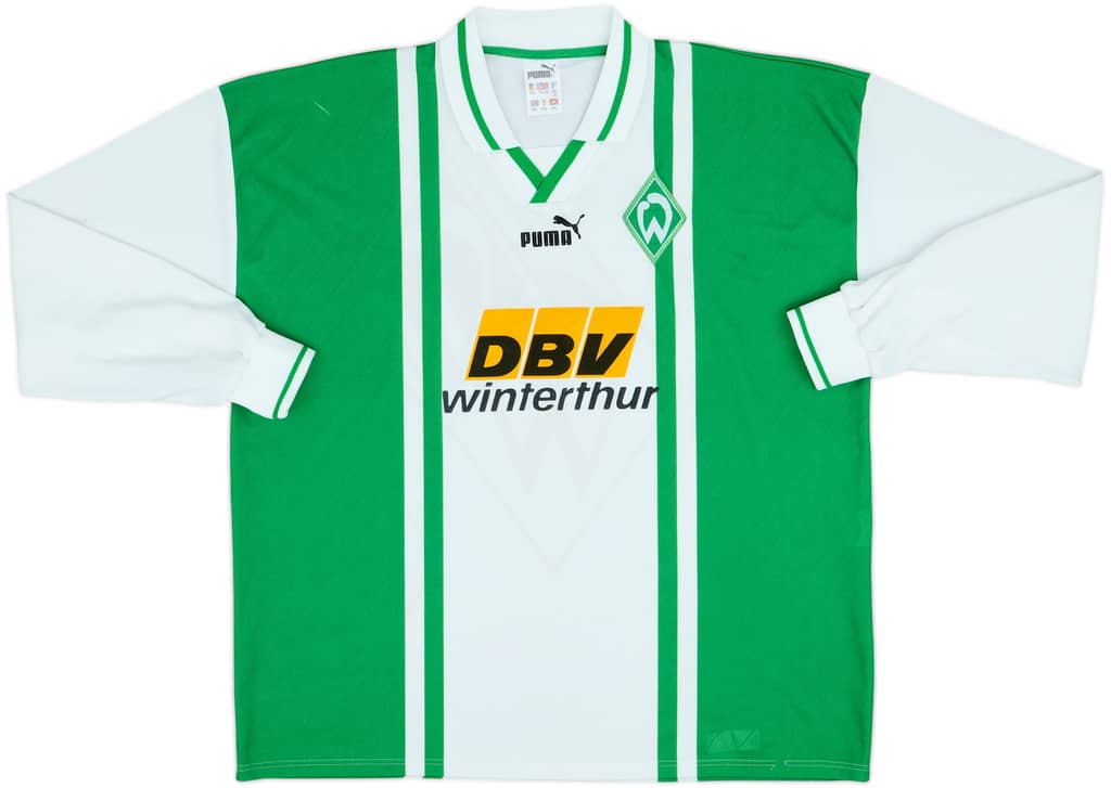1996-97 Werder Bremen Home L/S Shirt - 8/10 - (XXL)
