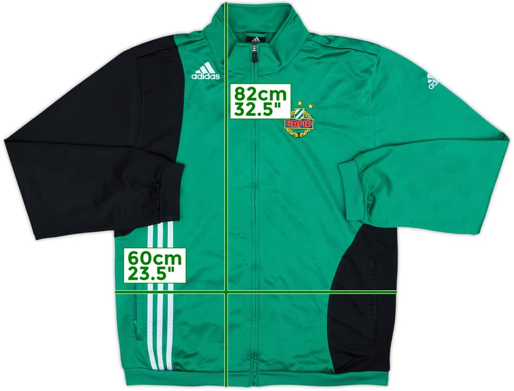 2008-09 Rapid Vienna adidas Track Jacket - 8/10 - (XL/XXL)