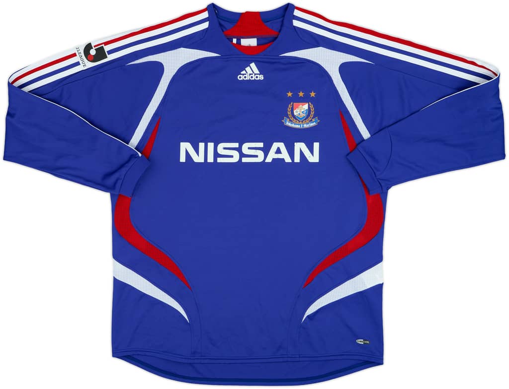 2007 Yokohama Marinos Home L/S Shirt - 6/10 - (XL)