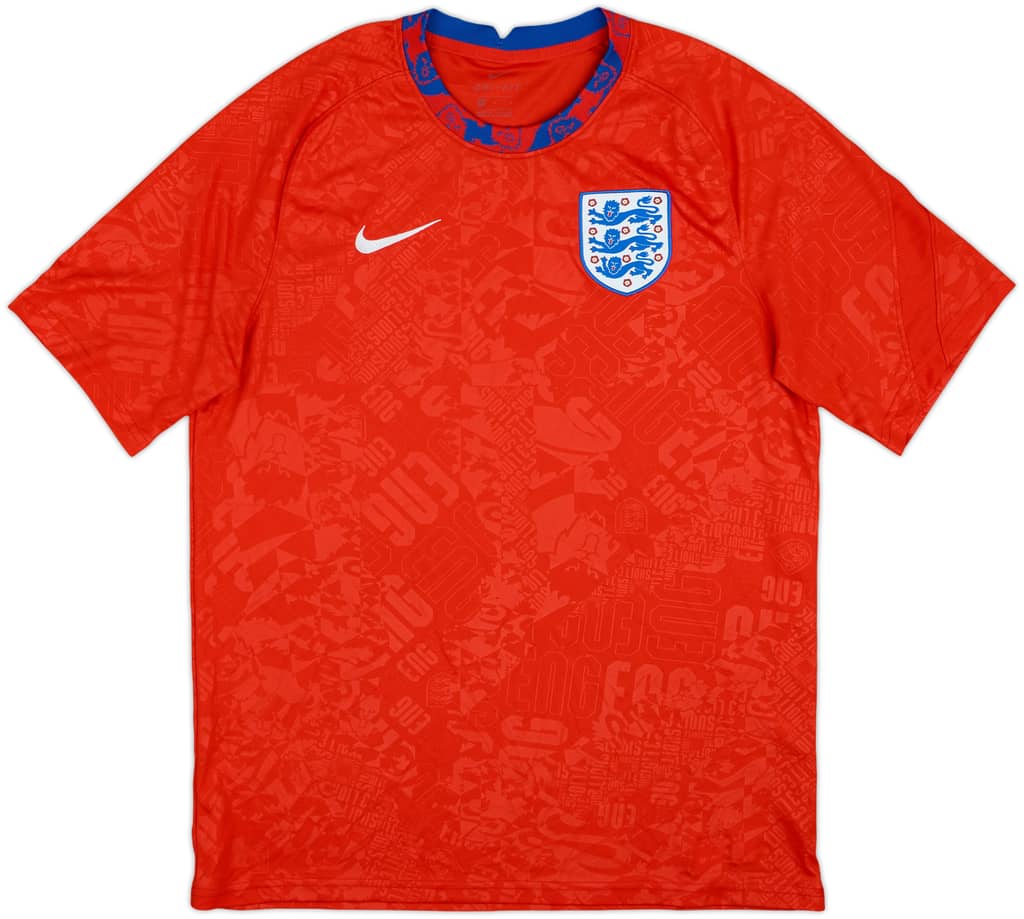 2020-21 England Nike Training Shirt - 9/10 - (L)