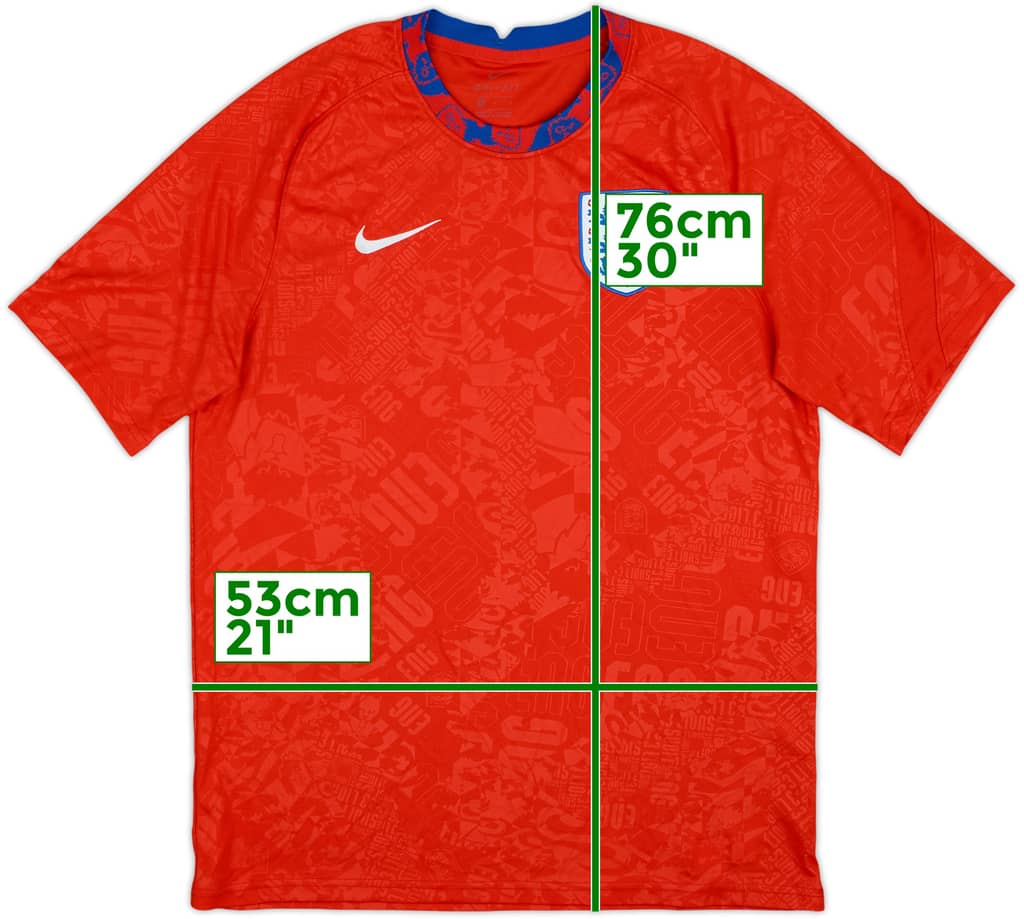 2020-21 England Nike Training Shirt - 9/10 - (L)