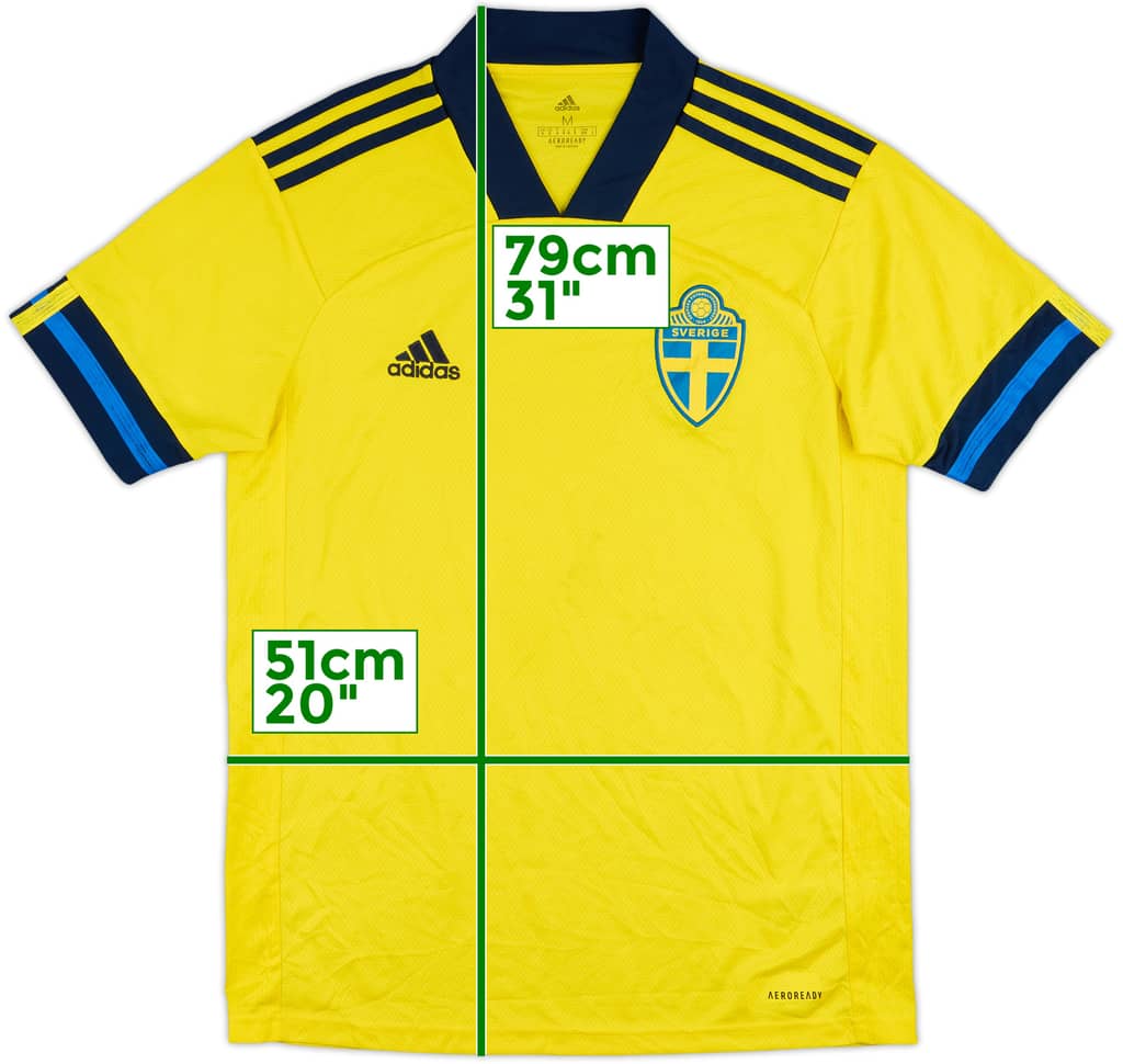 2020-21 Sweden Home Shirt - 8/10 - (M)