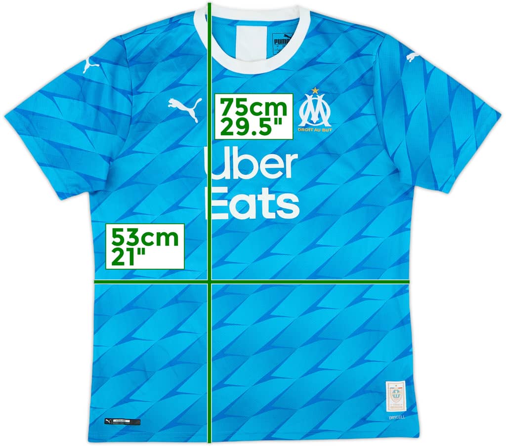 2019-20 Olympique Marseille Away Shirt - 8/10 - (L)