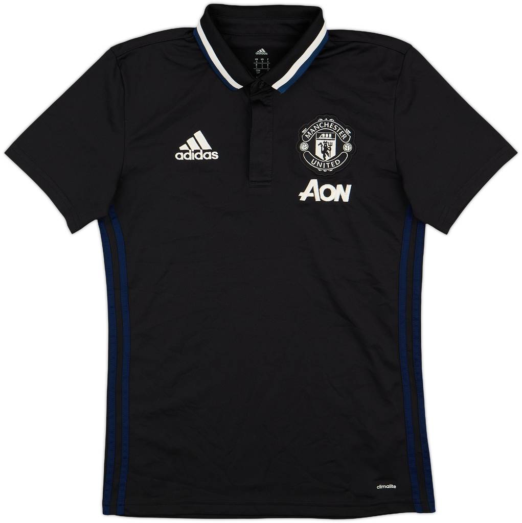 2016-17 Manchester United adidas Polo Shirt - 9/10 - (S)