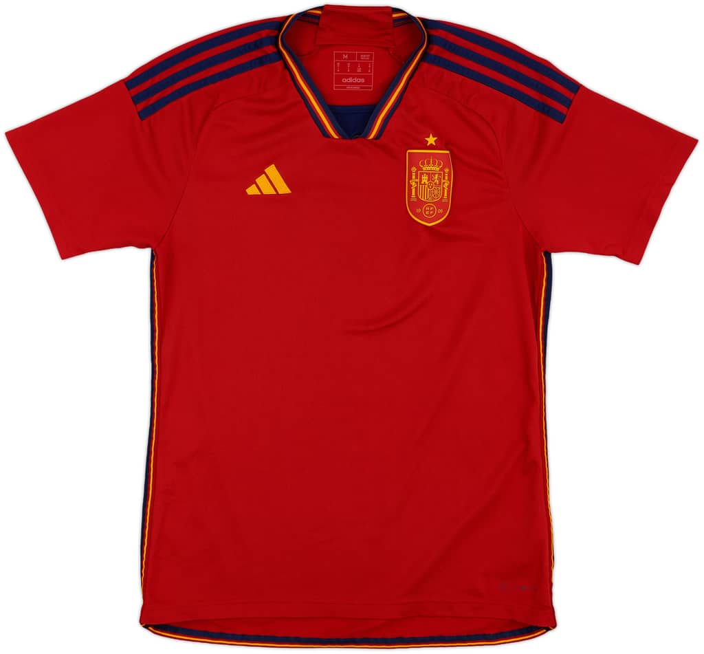 2022-23 Spain Home Shirt - 8/10 - (M)