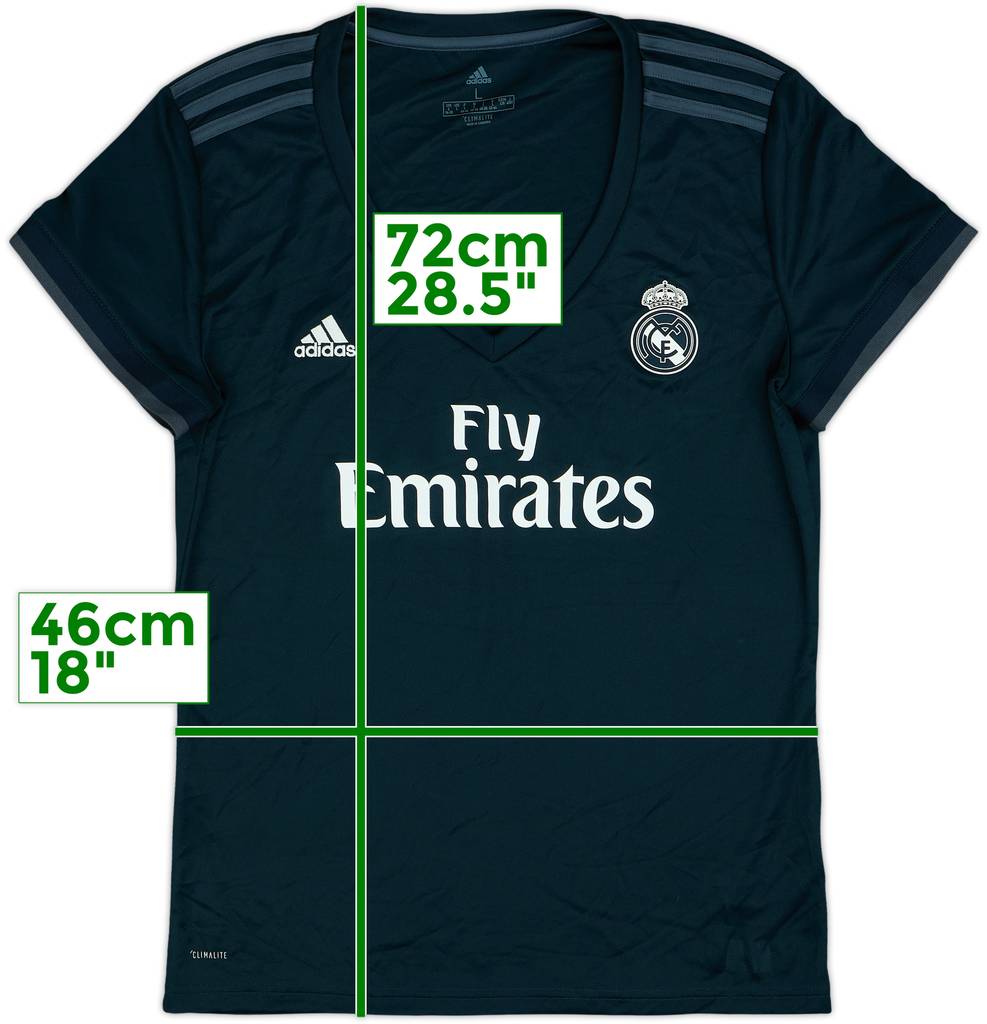 2018-19 Real Madrid Away Shirt - 10/10 - (Women's L)