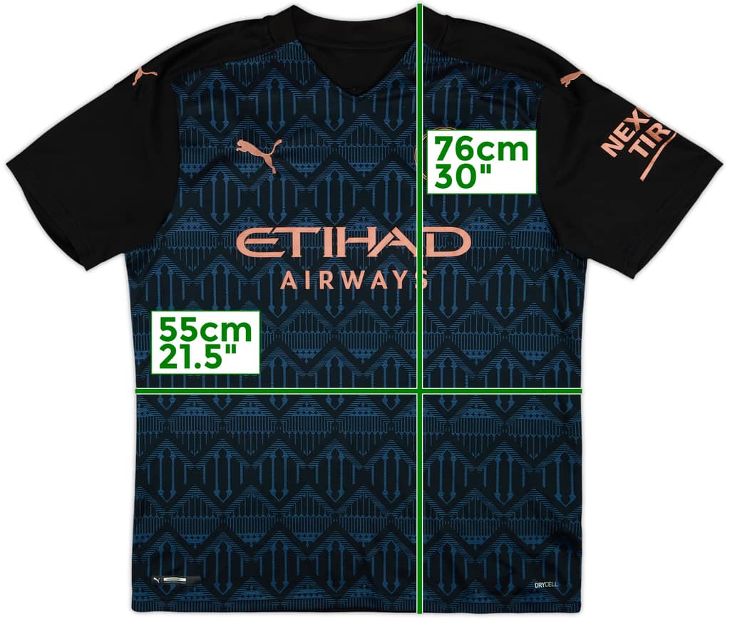 2020-21 Manchester City Away Shirt - 4/10 - (L)