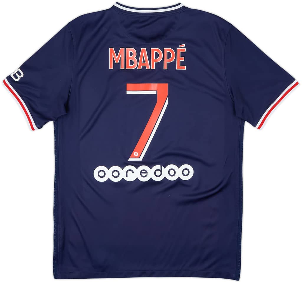 2020-21 Paris Saint-Germain Home Shirt Mbappe #7 - 9/10 - (M)