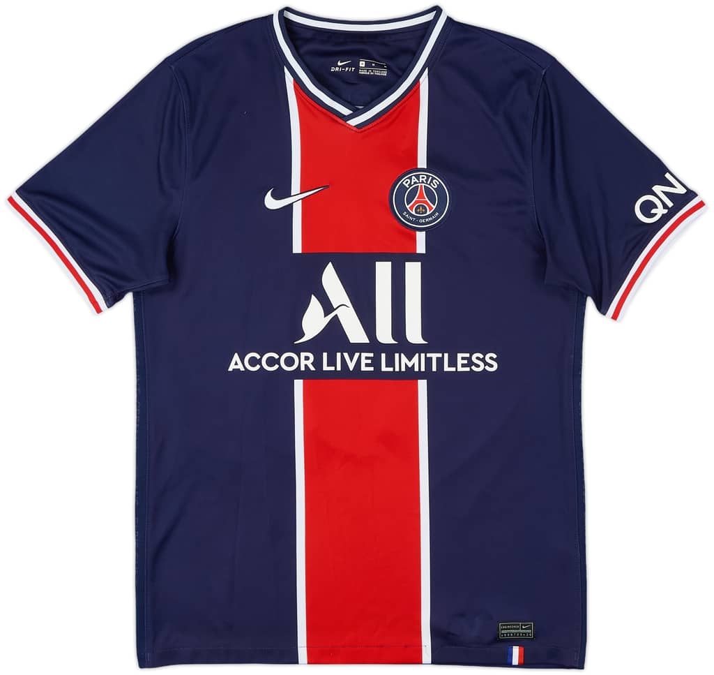 2020-21 Paris Saint-Germain Home Shirt Mbappe #7 - 9/10 - (M)