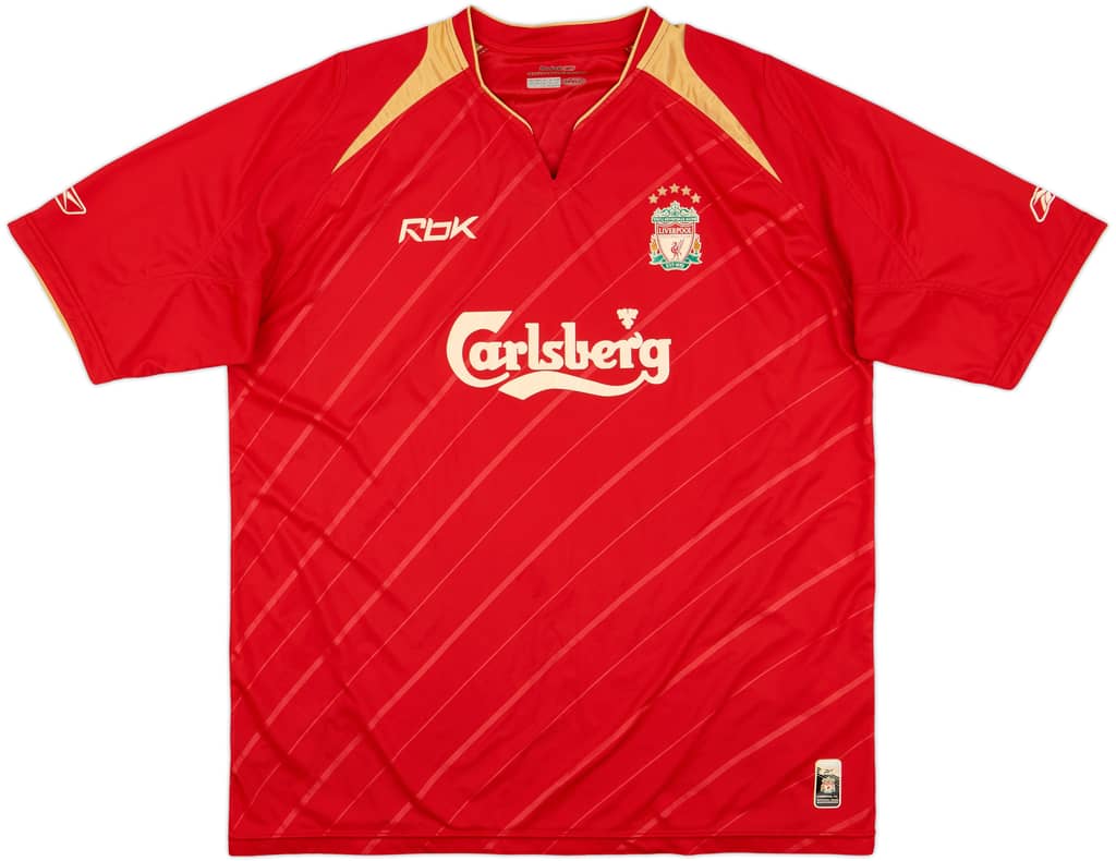 2005-06 Liverpool CL Home Shirt - 6/10 - (XL)