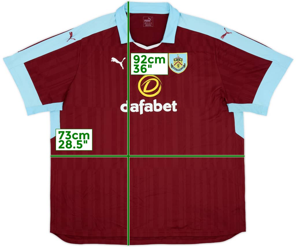 2016-17 Burnley Home Shirt - 7/10 - (5XL)