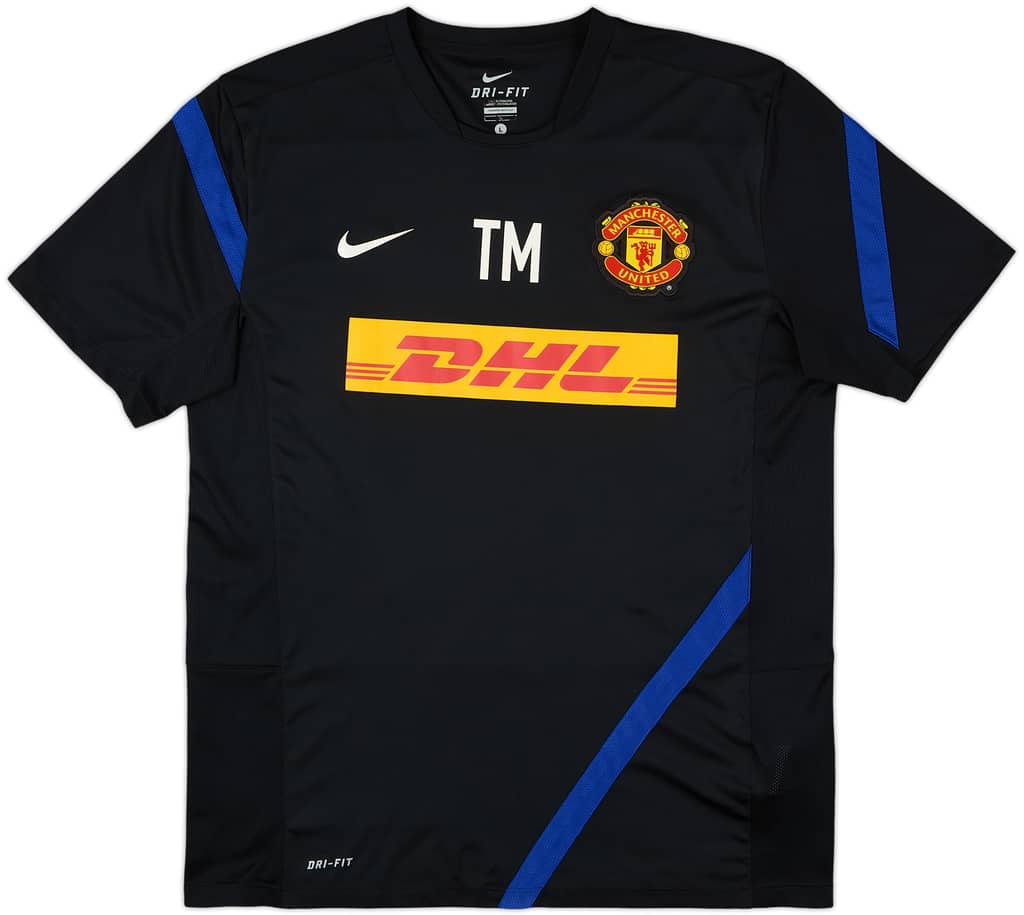 2011-12 Manchester United Nike Staff Issue Training Shirt TM - 8/10 - (L)