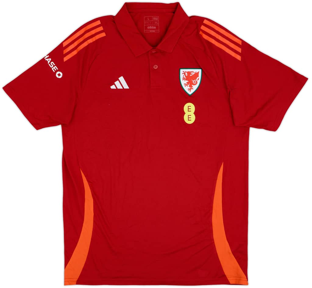 2023-24 Wales adidas Polo Shirt - 9/10 - (L)