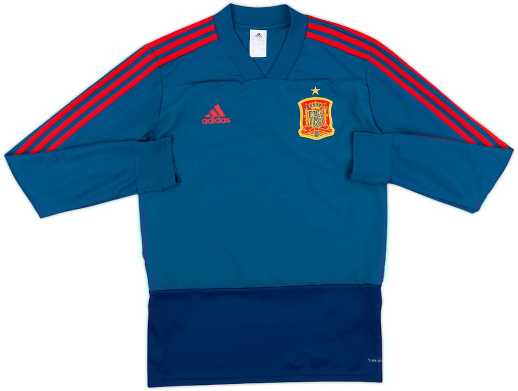 2017-18 Spain adidas Drill Top - 9/10 - (S)