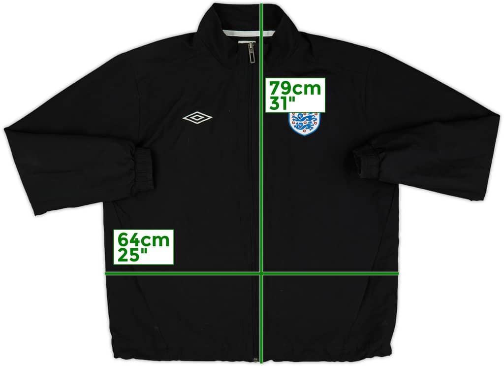 2010-12 England Umbro Track Jacket - 7/10 - (XL)