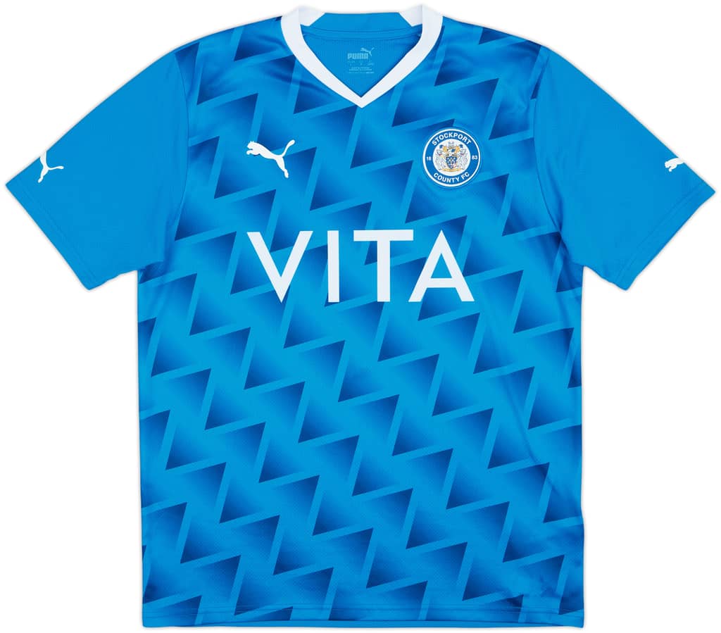 2021-22 Stockport County Home Shirt - 9/10 - (L)