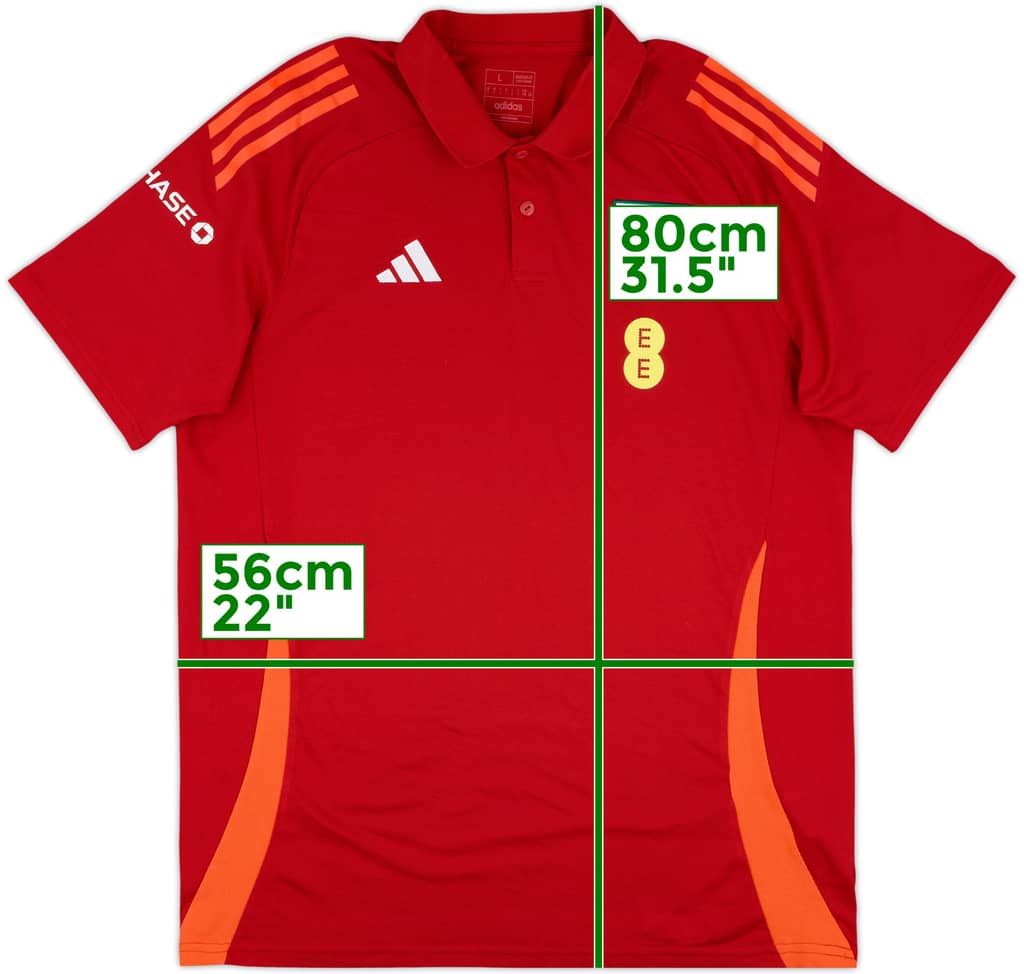 2023-24 Wales adidas Polo Shirt - 8/10 - (L)
