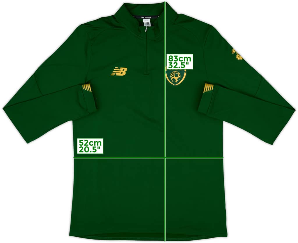 2019-20 Ireland New Balance 1/4 Zip Drill Top - 10/10 - (XL)