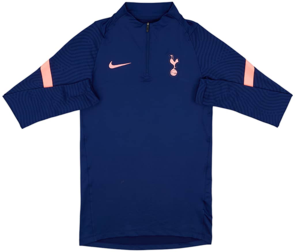 2020-21 Tottenham Nike 1/4 Zip Sweat Top - 9/10 - (XS)