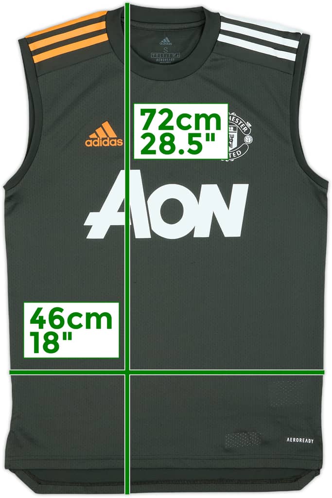 2020-21 Manchester United adidas Training Vest - 9/10 - (S)