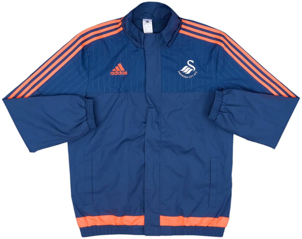 2015-16 Swansea City adidas Rain Jacket - 8/10 - (L)