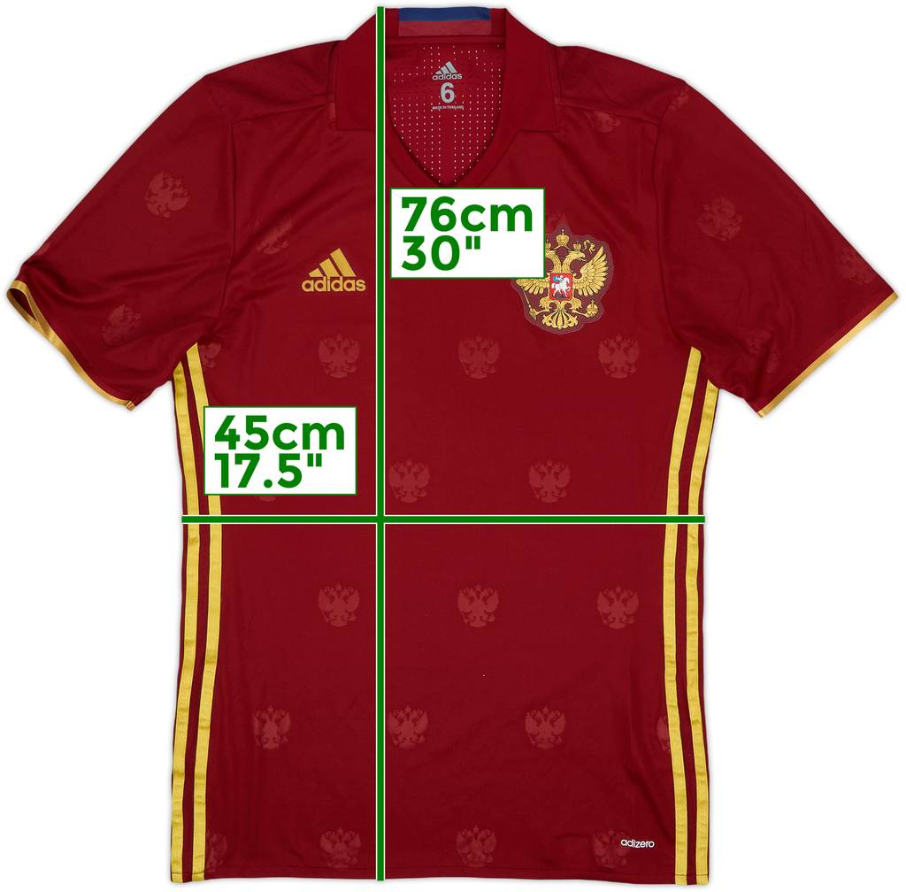 2016-17 Russia Player Issue Home Shirt - 8/10 - (M)
