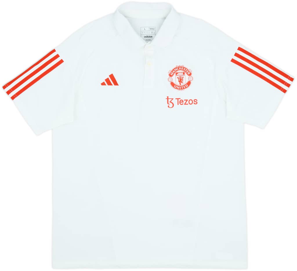2023-24 Manchester United adidas Polo Shirt - 8/10 - (L)
