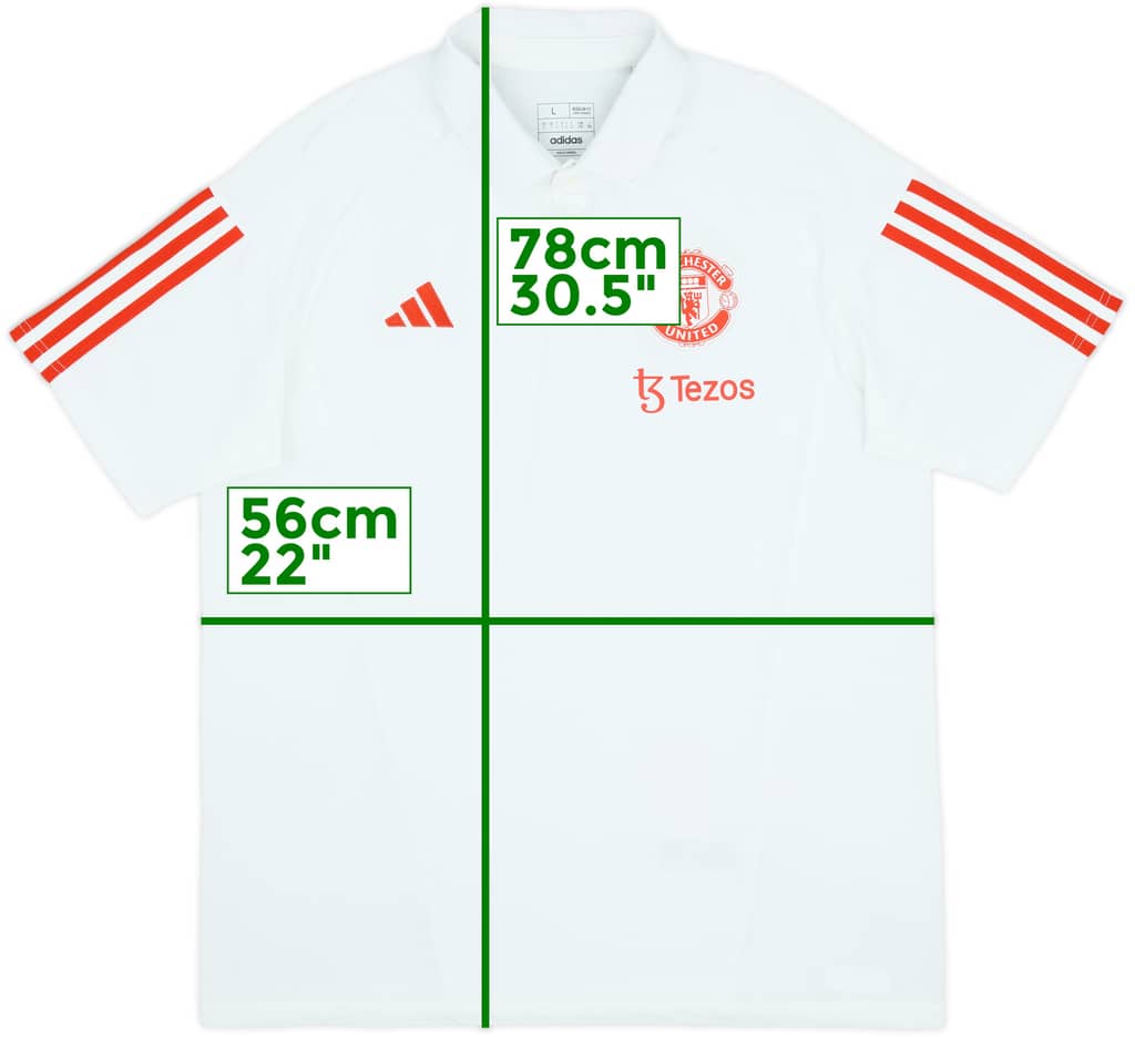 2023-24 Manchester United adidas Polo Shirt - 8/10 - (L)