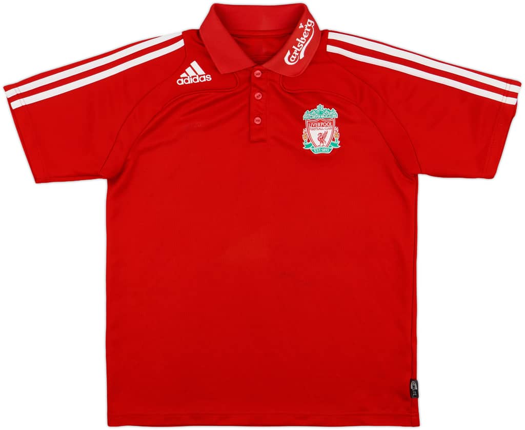 2008-09 Liverpool adidas Polo Shirt - 6/10 - (M)