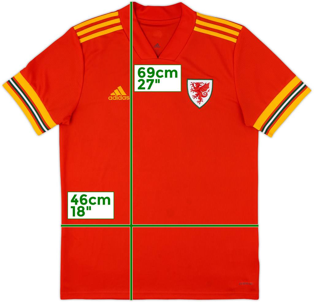 2020-21 Wales Home Shirt - 7/10 - (M)