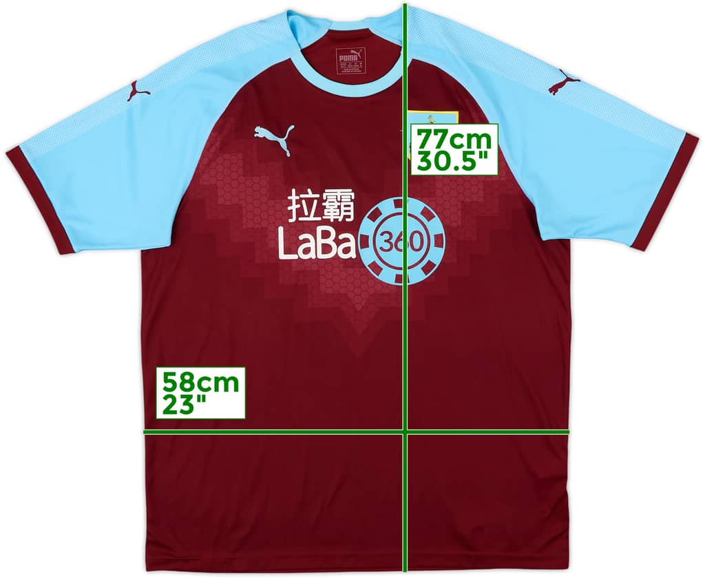 2018-19 Burnley Home Shirt - 8/10 - (XL)