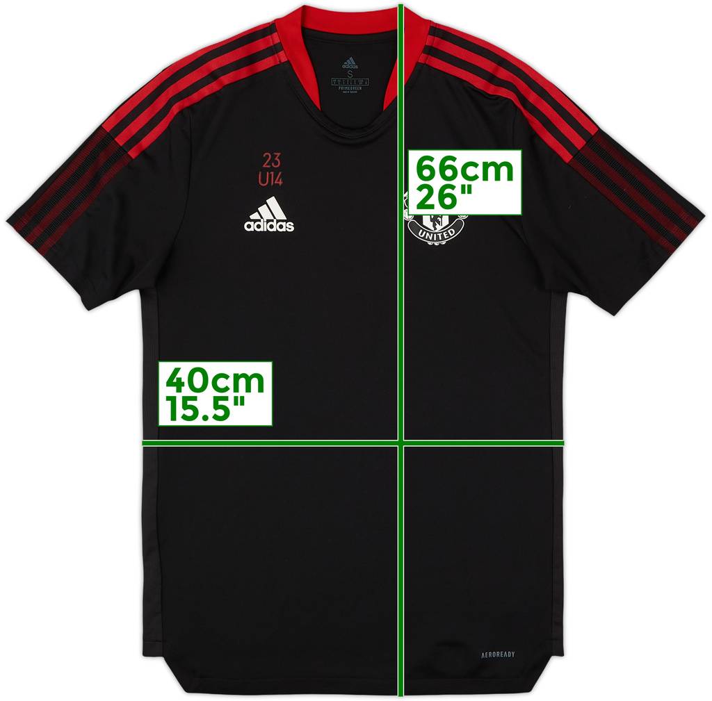 2021-22 Manchester United adidas Youth Player Issue Training Shirt #23 - 8/10 - (S)