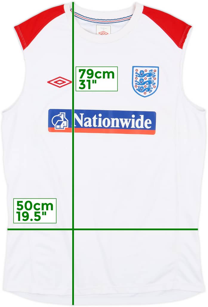 2010-11 England Umbro Training Vest - 7/10 - (XL)