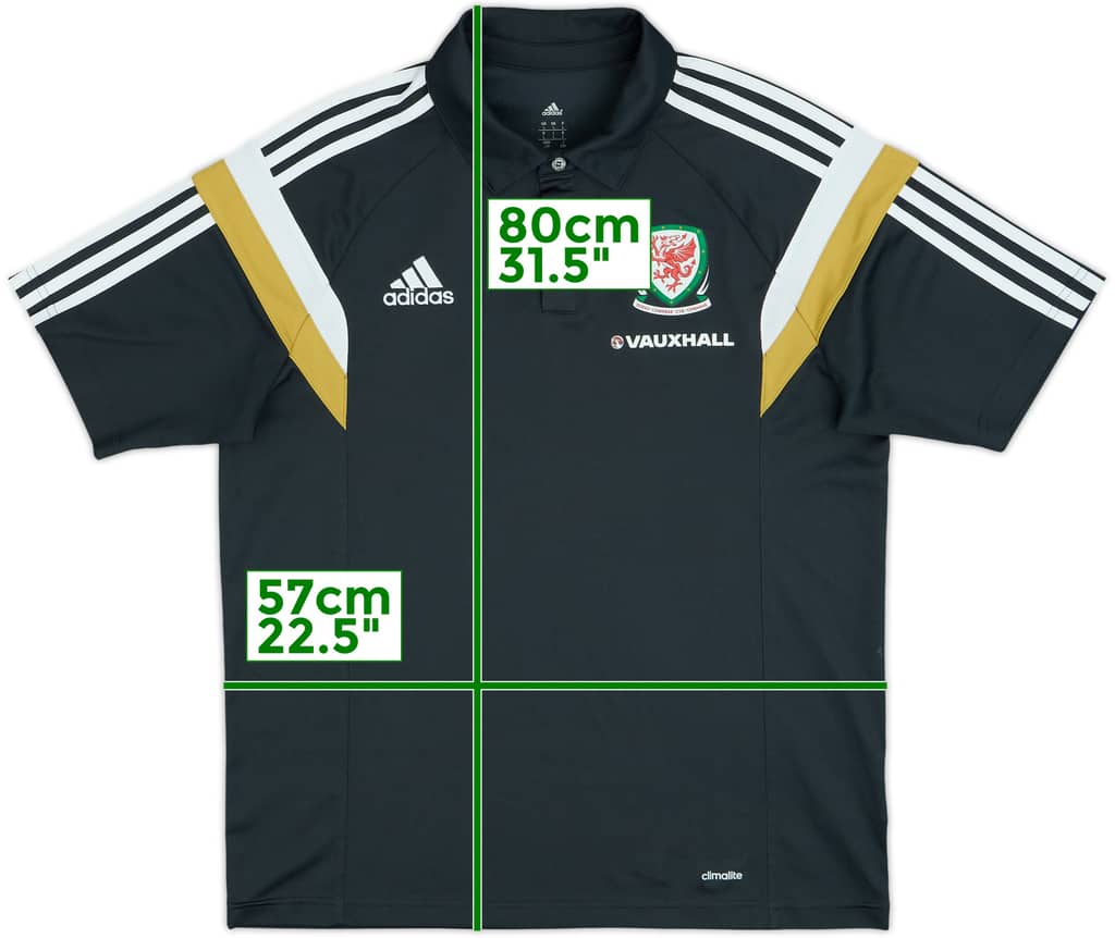 2014-15 Wales adidas Polo Shirt - 9/10 - (L)