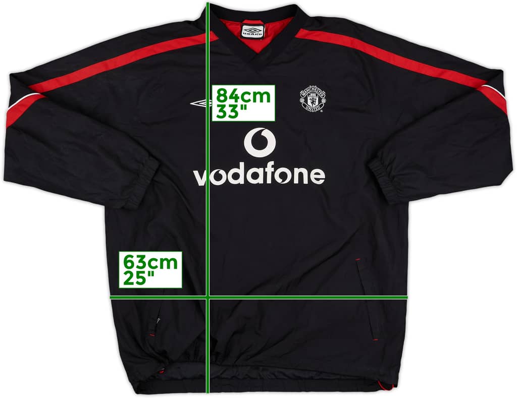 2000-01 Manchester United Umbro Drill Top - 7/10 - (XL)
