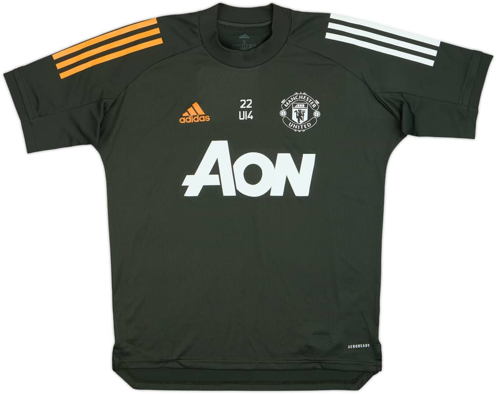 2020-21 Manchester United U14 Player Issue adidas Training Shirt - 9/10 - (S)