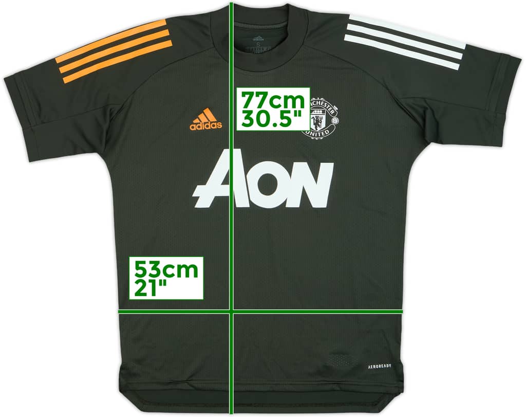 2020-21 Manchester United U14 Player Issue adidas Training Shirt - 9/10 - (S)