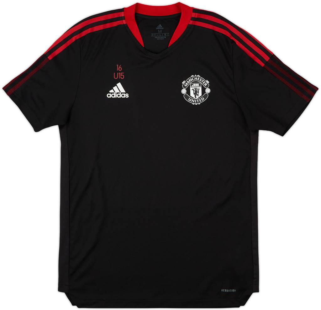 2021-22 Manchester United adidas Youth Player Issue Training Shirt #16 - 10/10 - (M)