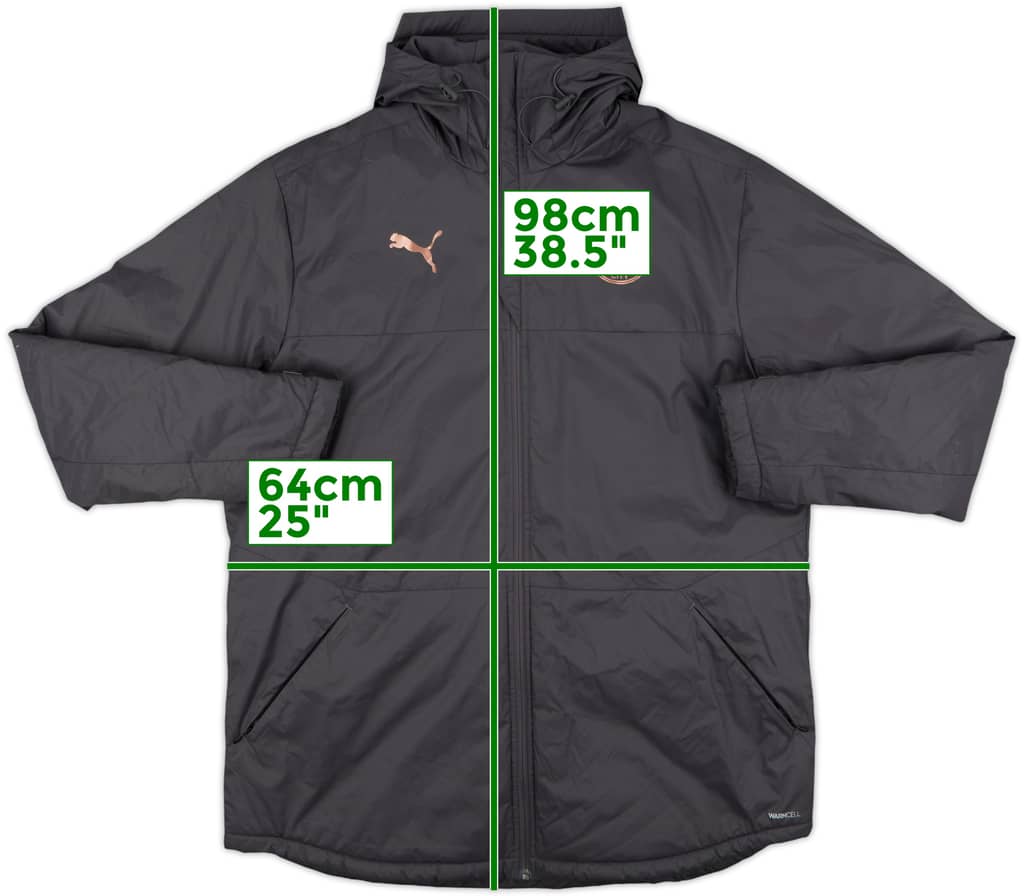 2019-20 Manchester City Puma Padded Bench Coat - 9/10 - (XL)